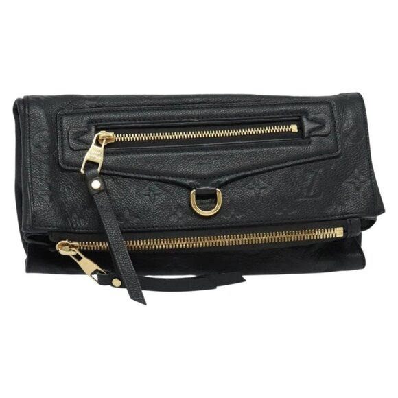 LOUIS VUITTON Monogram Empreinte Pettyant Clutch Bag Anfini M93425 Auth 138711 - Picture 1 of 16